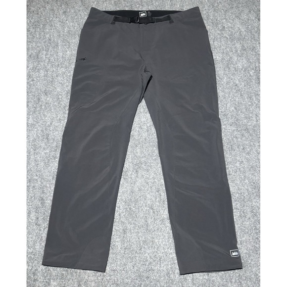 REI Other - REI Cargo Hiking Pants‎ Men's Size XL 34L Black Performance Stretch Belted Logo